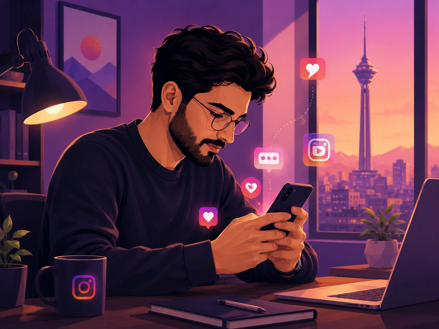 برنامه‌ریزی کمپین ساخت انیمیشن برای اینستاگرام و تبلیغات دیجیتال