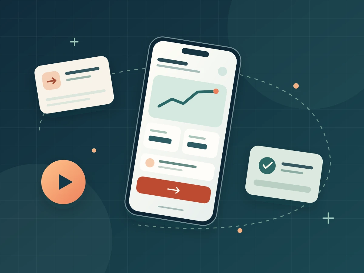 موشن گرافیک معرفی اپلیکیشن با نمایش رابط کاربری و مسیر انجام کار